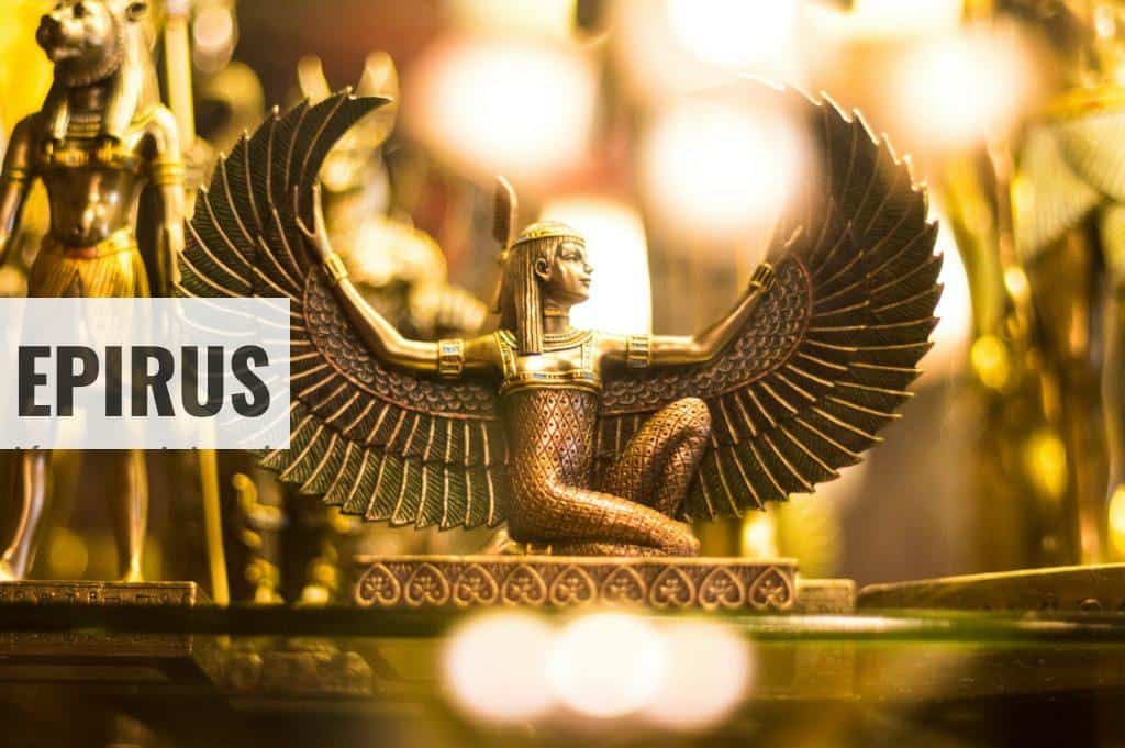 Goddess Isis figurine wallpaper